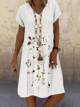 Printed Holiday Short Sleeve Dresses